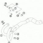 625 SXC CHASSIS 2006 Exhaust pipes