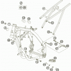 85 SX 17/14 CHASSIS Frame, sub frame