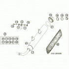 250 XC-W ZA Exhaust silencer