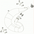 250 XC CHASSIS Глушитель
