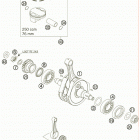 250 SX-F ENGINE Коленвал и поршень