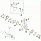200 XC ENGINE Коленвал и поршень