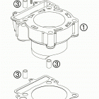 250 SX-F ENGINE Цилиндр