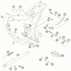 50 SX JUNIOR CHASSIS Рама , задняя подножка