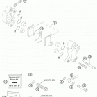 50 SX CHASSIS Передний тормозной суппорт