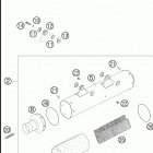 450 EXC-G RACING USA CHASSIS Глушитель