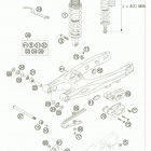 85 SX 17/14 CHASSIS Swingarm, monoshock