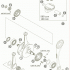 560 SMR Коленвал и поршень