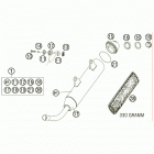 200 XC CHASSIS Exhaust silencer