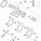 125 SX Заднее колесо