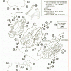 525 XC-G RACING USA ENGINE Картер двигателя
