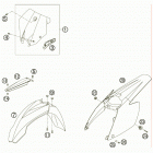 250 SX-F CHASSIS Обтекатель , крылья