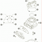 200 XC ENGINE Цилиндр