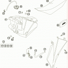 250 SX-F CHASSIS Бак,сидение