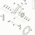 200 XC CHASSIS Переднее колесо