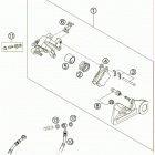 450 SX Задний суппорт тормозной