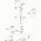450 SX Тормозной цилиндр задний