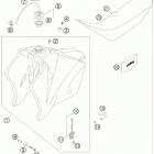 525 XC-G RACING USA CHASSIS Бак,сидение