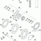 625 SXC CHASSIS 2006 Rear wheel ref# 43 - 44