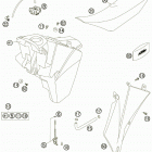 200 XC CHASSIS Бак,сидение