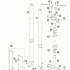 200 XC CHASSIS Front fork wp