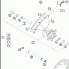 450 EXC-G RACING USA CHASSIS Переднее колесо