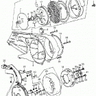 ATC70K1 Left crankshaft cover  @ alternator @ recoil start...