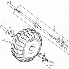 ATC90K2 Rear wheel @ axle