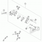 125 SX Brake caliper rear 125-200 / 2005