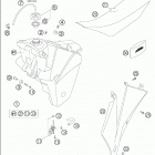 450/525 MXC RACING Tank · seat · cover 450-525 sx  /  2005