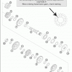 125 SX Transmission ii - countershaft 125 sx, 200 sm  /  ...