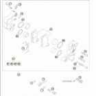 85 SX Brake caliper front 85 sx  /  2005