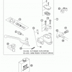 125 SX Hand brake cylinder 125-200 / 2005