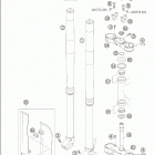 450 SMR Front fork wp usd 48 450-525 / 2005