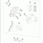 950 ADVENTURE Brake caliper rear 950 / 2005