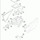640 LC4 SUPERMOTO Air filter box 640 / 2005