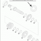 125 SX Transmission i - main shaft 125 sx, 200 sm  /  200...