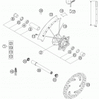 125 SX Front wheel 125-200 / 2005