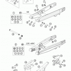 125 SX Swingarm · chain guard 125-200  /  2005 schwi...