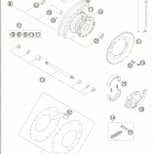50 SX PRO JUNIOR LC Rear wheel 50 junior lc  /  2005
