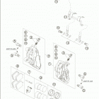 990 SUPERDUKE Brake caliper front 990 / 2005