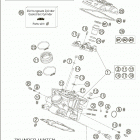 950 ADVENTURE Cylinder head rear 950 / 2005