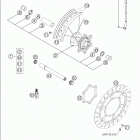 625 SMC Front wheel 625-660 / 2005