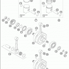 125 SX Crankshaft · piston 125-200 / 2005