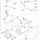 125 SX Clutch cover 125-200 / 2005