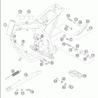 50 SX PRO JUNIOR LC Frame · side stand 50 junior lc  /  2005