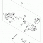625 SXC Brake caliper rear brembo 625 / 2005