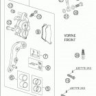 450/525 MXC RACING Brake caliper front 250-525 / 2005