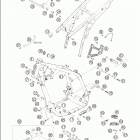 640 ADVENTURE Frame · sub frame 640 / 2005