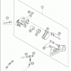 450/525 MXC RACING Brake caliper rear 250-525 / 2005